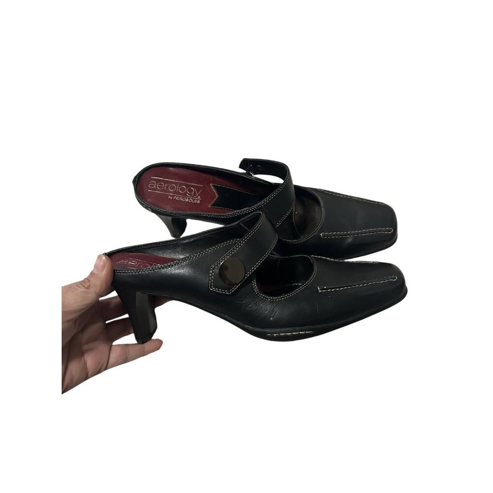Y2K Aerology Medina Vintage Buckle Fairy Kitten Heels Whimsygoth Grunge  8.5